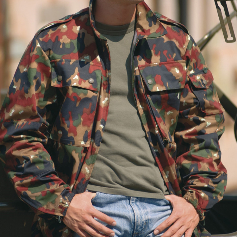 BLÚZA ŠVAJČIARSKA M83 POUŽ. - ŠVAJČIARSKA MASKOVACIA