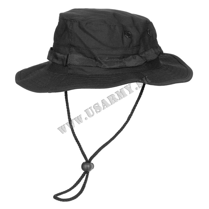 KLOBÚK BOONIE GI ORIG. US RIP-STOP ČIERNA