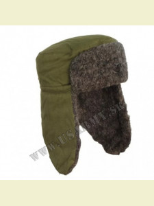 ČIAPKA ZIMNÁ (UŠIANKA) MH 82M - OLIV ZELEN...