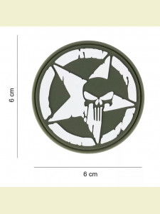 NÁŠIVKA 3D PUNISHER ALLIED STAR SO SUCHÝM ...