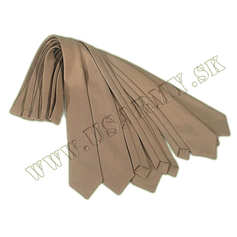 KRAVATA SLUŽOBNÁ KHAKI BÉŽOVÁ