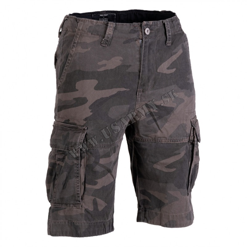 NOHAVICE SHORT US VINTAGE SPRANÉ - DARK CAMO