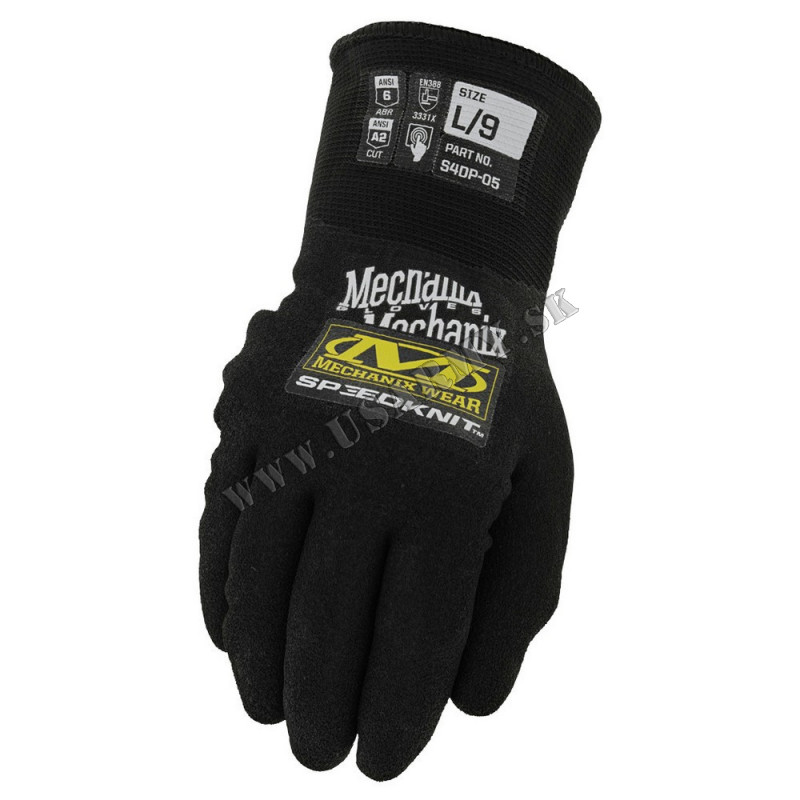 RUKAVICE MECHANIX® SpeedKnit™ THERMAL (S4DP-05) - ČIERNA