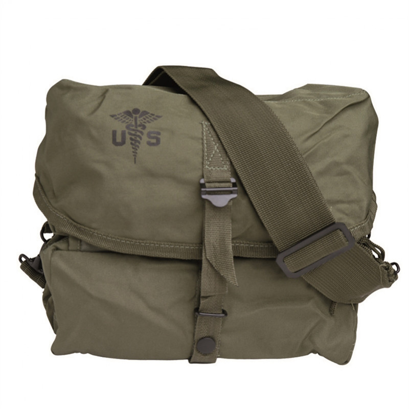 TAŠKA US MEDIK NYLON S ODNÍMATEĽNÝM POPRUHOM NA PLECE - OLIV ZELENÁ