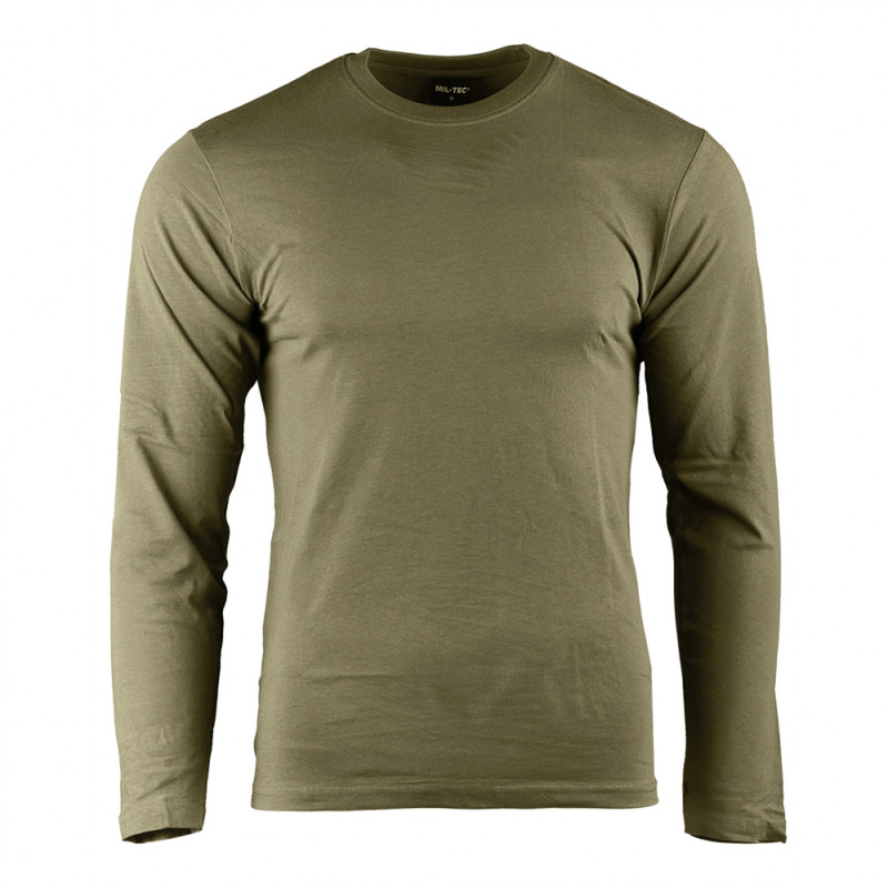 TRIČKO DLHÝ RUKÁV 140-145g/m2 - OLIV ZELENÁ