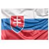 VLAJKA SLOVENSKO 45 x 30 CM NA TYČKE Z PLASTU